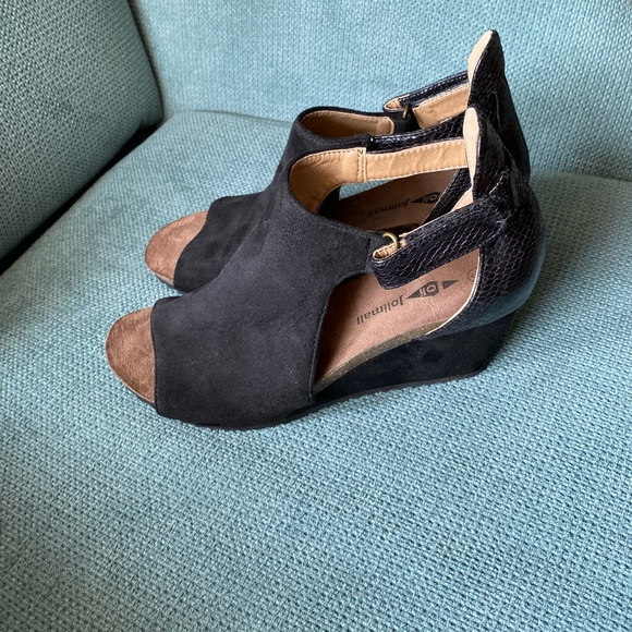 Oli Jolimall Chic Black Open-Toe Sandals Size 9 - Picture 3 of 5